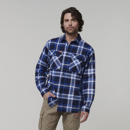 Picture of Hard Yakka Check Flannel Shirt- Long Sleeve
